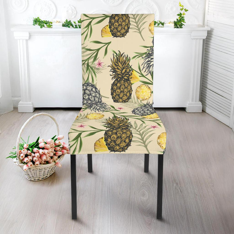 Pineapple Pattern Print Design PP012 Dining Chair Slipcover-JORJUNE.COM