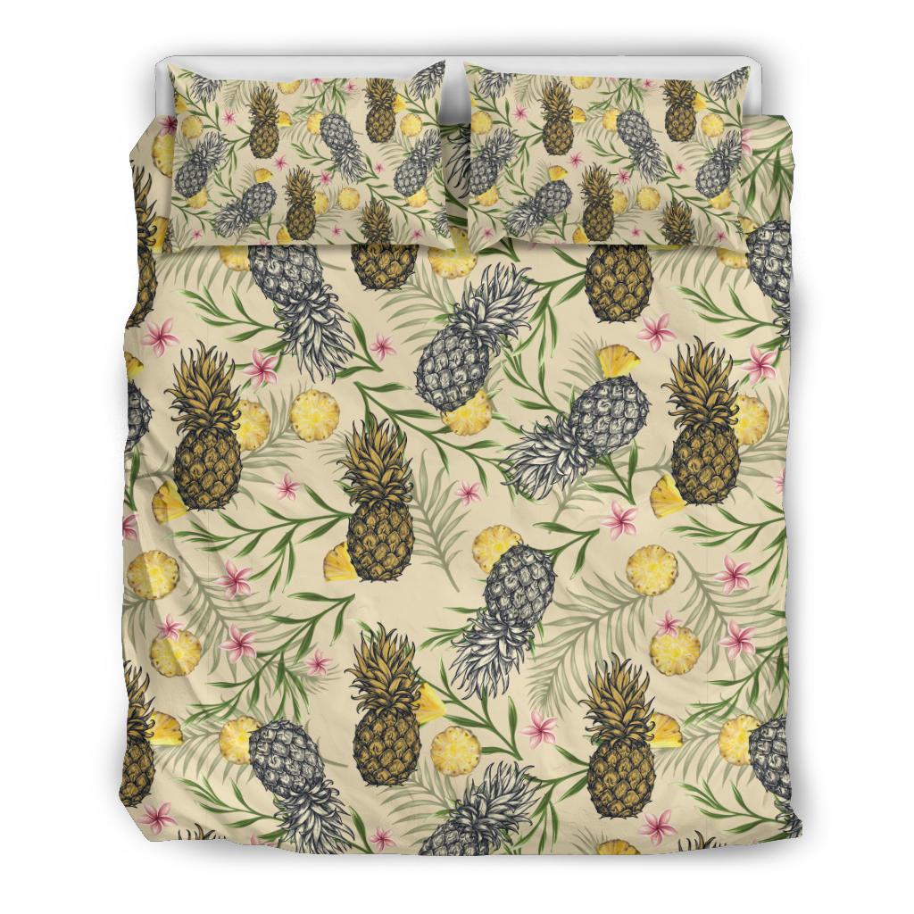 Pineapple Pattern Print Design PP012 Duvet Cover Bedding Set-JORJUNE.COM
