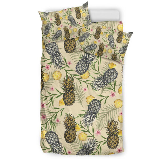 Pineapple Pattern Print Design PP012 Duvet Cover Bedding Set-JORJUNE.COM