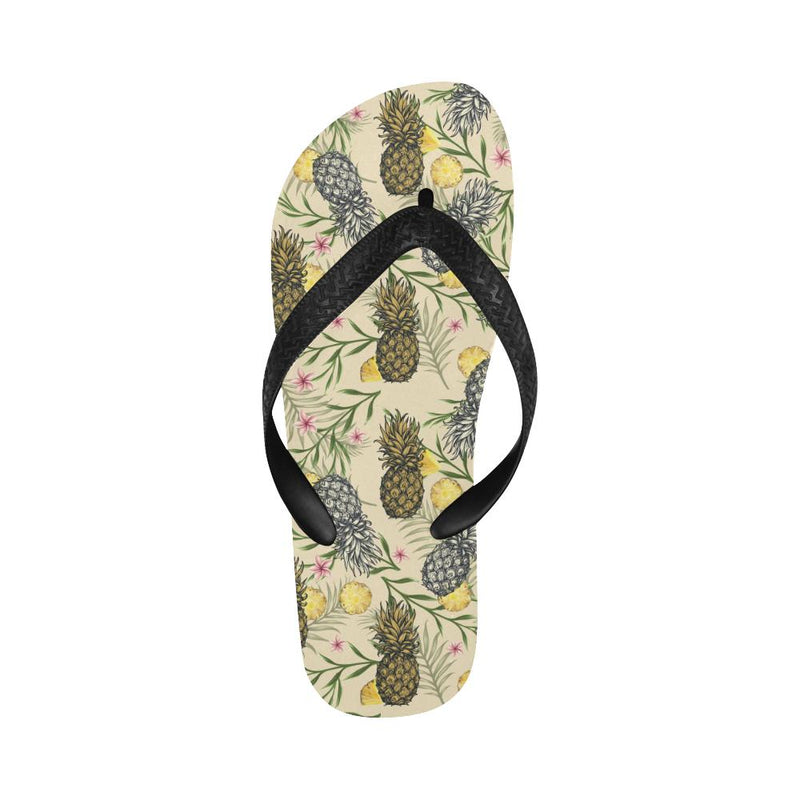 Pineapple Pattern Print Design PP012 Flip Flops-JorJune