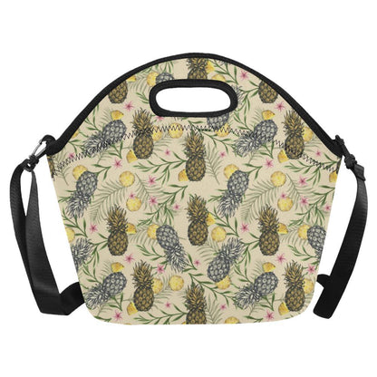 Pineapple Pattern Print Design PP012 Neoprene Lunch Bag-JorJune