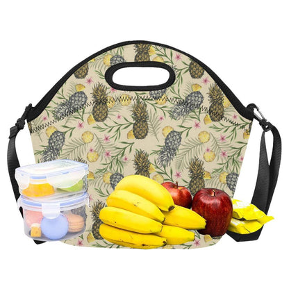 Pineapple Pattern Print Design PP012 Neoprene Lunch Bag-JorJune