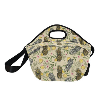 Pineapple Pattern Print Design PP012 Neoprene Lunch Bag-JorJune
