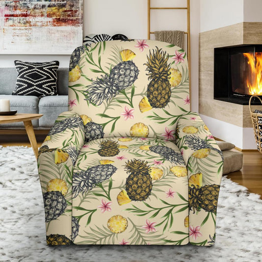Pineapple Pattern Print Design PP012 Recliner Slipcover-JORJUNE.COM