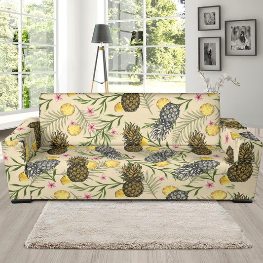 Pineapple Pattern Print Design PP012 Sofa Slipcover-JORJUNE.COM