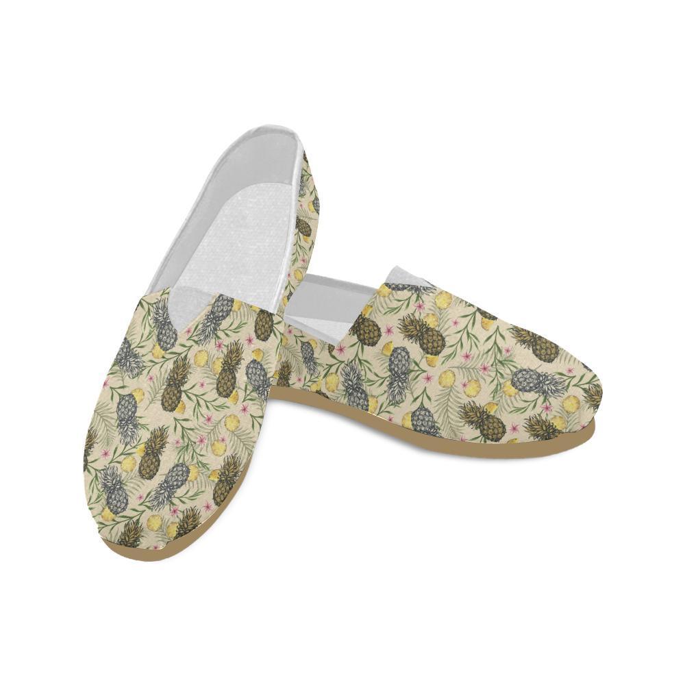 Pineapple Pattern Print Design PP012 Women Casual Shoes-JorJune.com