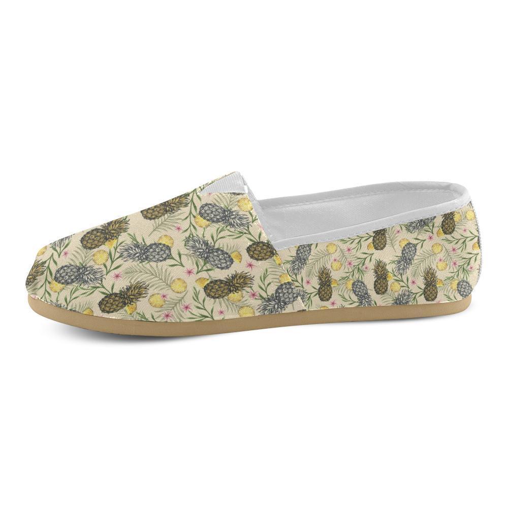 Pineapple Pattern Print Design PP012 Women Casual Shoes-JorJune.com