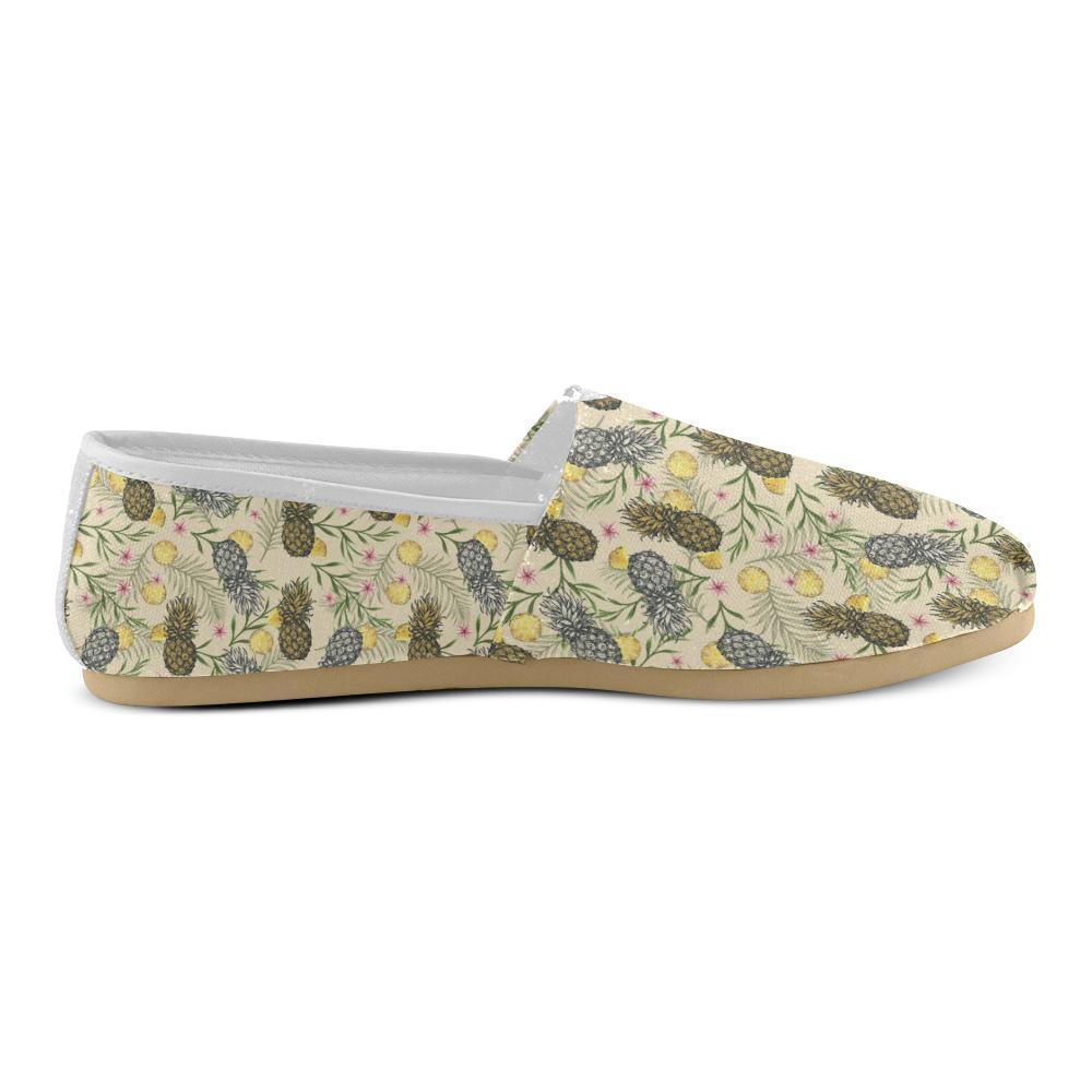 Pineapple Pattern Print Design PP012 Women Casual Shoes-JorJune.com