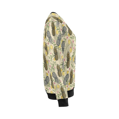 Pineapple Pattern Print Design PP012 Women Long Sleeve Sweatshirt-JorJune