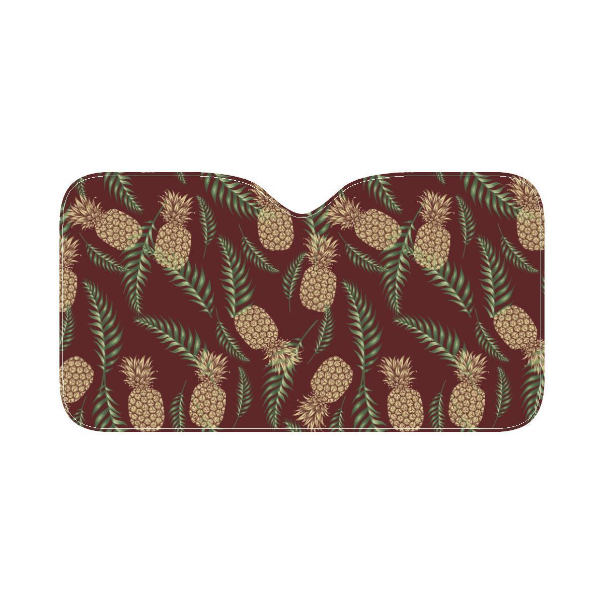Pineapple Pattern Print Design PP013 Car Sun Shade-JorJune