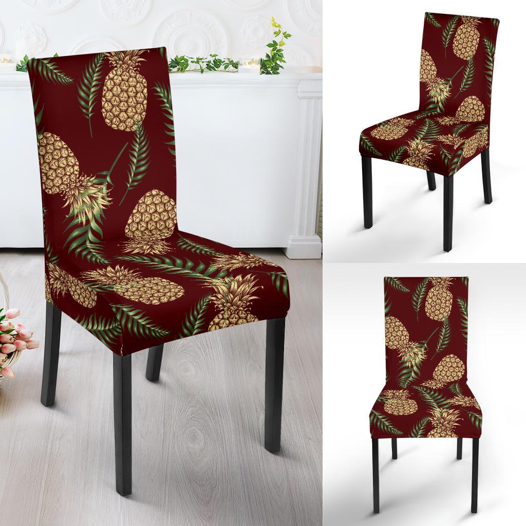 Pineapple Pattern Print Design PP013 Dining Chair Slipcover-JORJUNE.COM