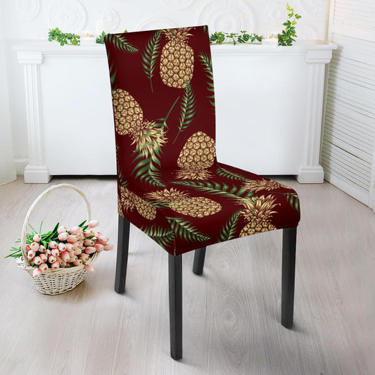 Pineapple Pattern Print Design PP013 Dining Chair Slipcover-JORJUNE.COM
