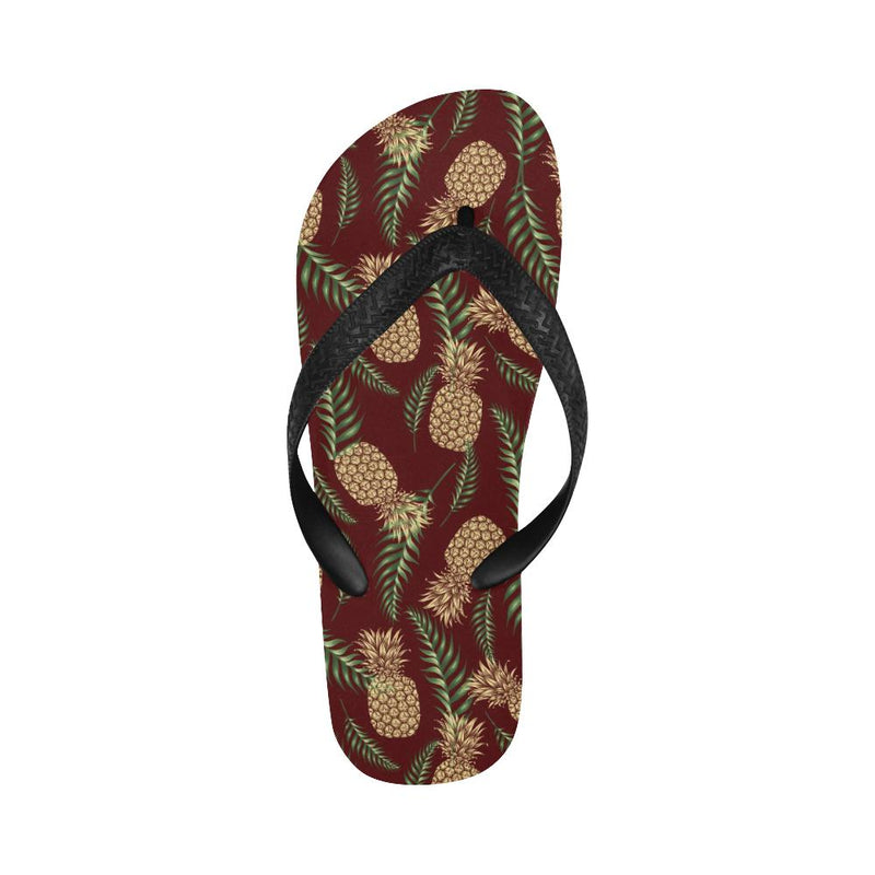 Pineapple Pattern Print Design PP013 Flip Flops-JorJune