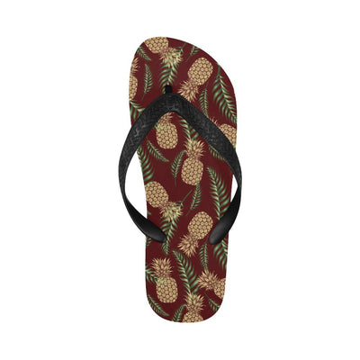 Pineapple Pattern Print Design PP013 Flip Flops-JorJune