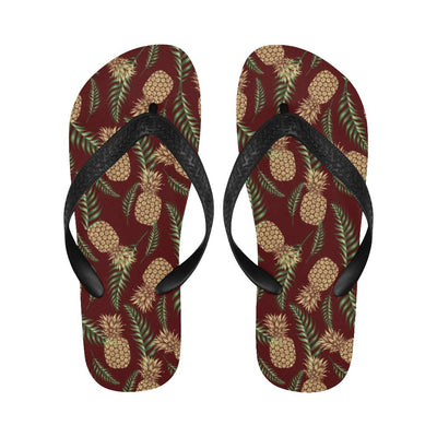 Pineapple Pattern Print Design PP013 Flip Flops-JorJune