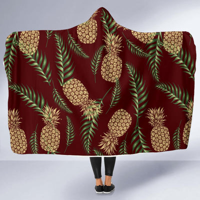 Pineapple Pattern Print Design PP013 Hooded Blanket-JORJUNE.COM