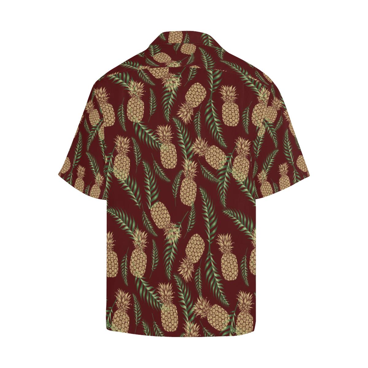 Pineapple Pattern Print Design PP013 Men Hawaiian Shirt-JorJune