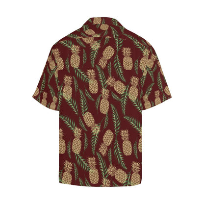 Pineapple Pattern Print Design PP013 Men Hawaiian Shirt-JorJune