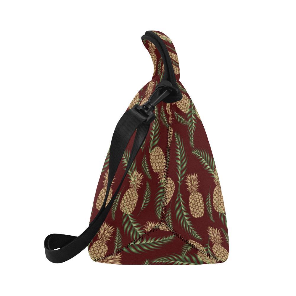 Pineapple Pattern Print Design PP013 Neoprene Lunch Bag-JorJune