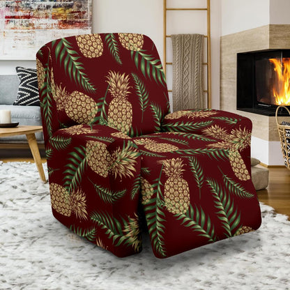 Pineapple Pattern Print Design PP013 Recliner Slipcover-JORJUNE.COM