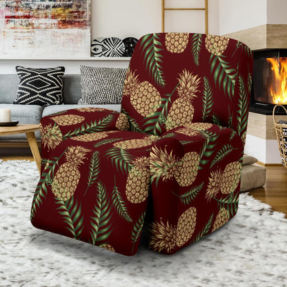 Pineapple Pattern Print Design PP013 Recliner Slipcover-JORJUNE.COM