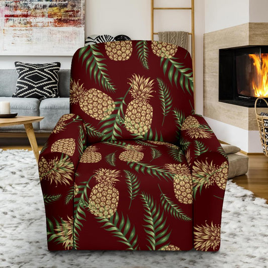 Pineapple Pattern Print Design PP013 Recliner Slipcover-JORJUNE.COM