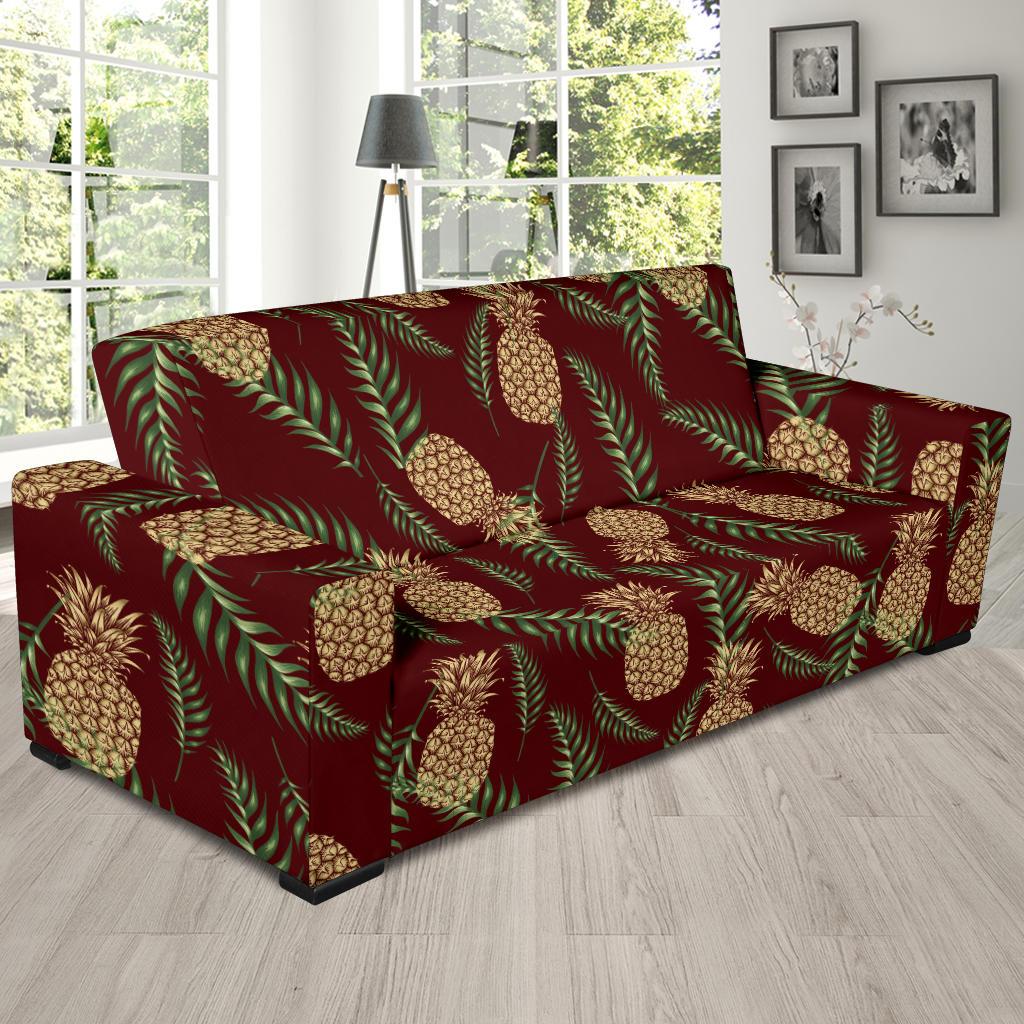 Pineapple Pattern Print Design PP013 Sofa Slipcover-JORJUNE.COM