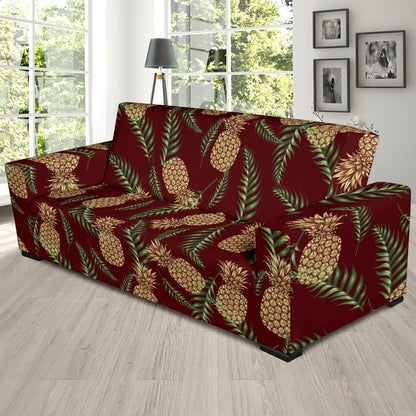 Pineapple Pattern Print Design PP013 Sofa Slipcover-JORJUNE.COM