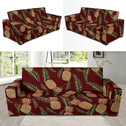 Pineapple Pattern Print Design PP013 Sofa Slipcover-JORJUNE.COM