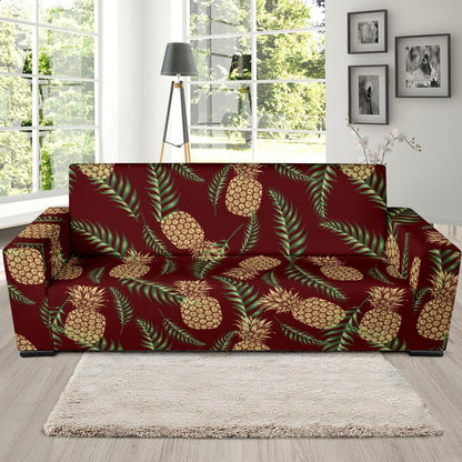 Pineapple Pattern Print Design PP013 Sofa Slipcover-JORJUNE.COM