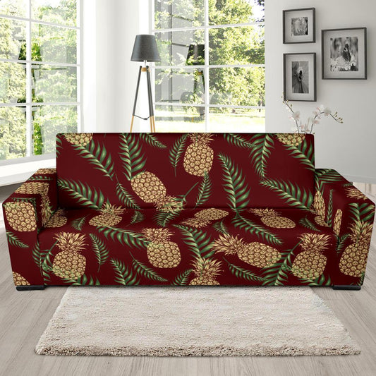 Pineapple Pattern Print Design PP013 Sofa Slipcover-JORJUNE.COM