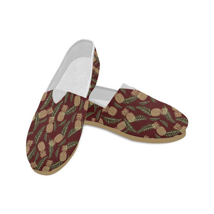 Pineapple Pattern Print Design PP013 Women Casual Shoes-JorJune.com