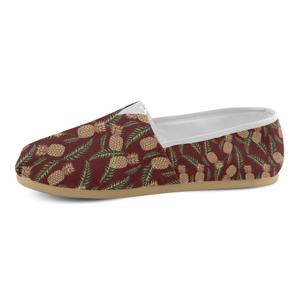 Pineapple Pattern Print Design PP013 Women Casual Shoes-JorJune.com