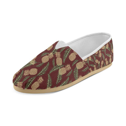 Pineapple Pattern Print Design PP013 Women Casual Shoes-JorJune.com