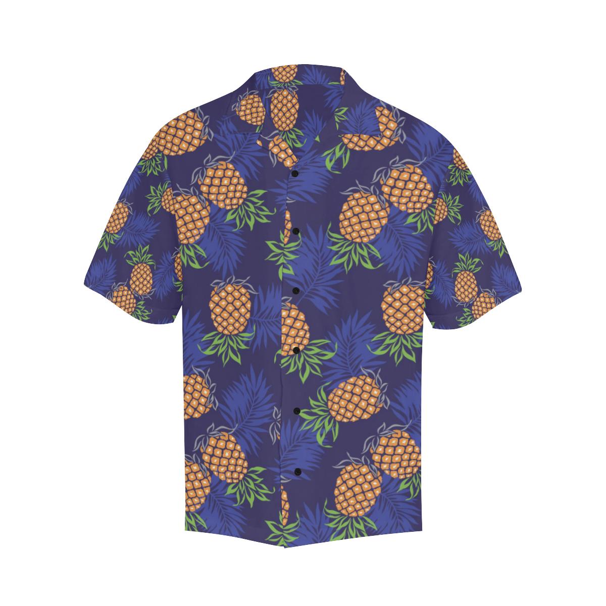 Pineapple Pattern Print Design PP02 Men Hawaiian Shirt-JorJune