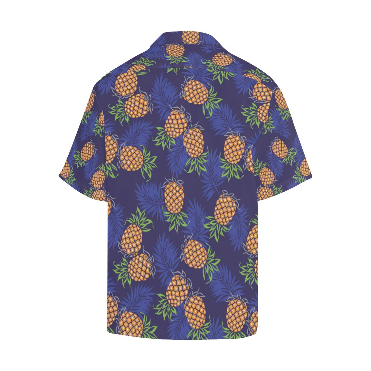Pineapple Pattern Print Design PP02 Men Hawaiian Shirt-JorJune