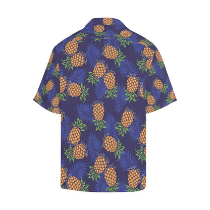 Pineapple Pattern Print Design PP02 Men Hawaiian Shirt-JorJune