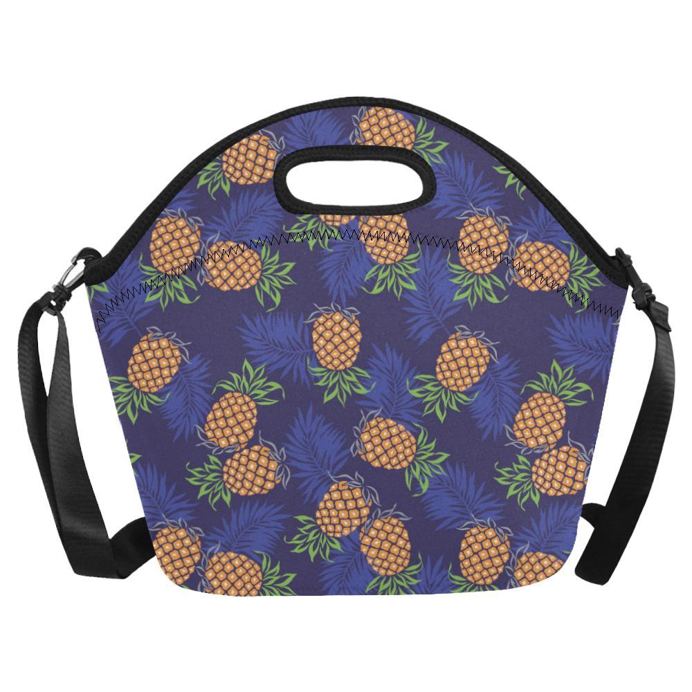 Pineapple Pattern Print Design PP02 Neoprene Lunch Bag-JorJune