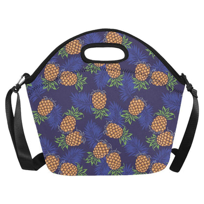 Pineapple Pattern Print Design PP02 Neoprene Lunch Bag-JorJune