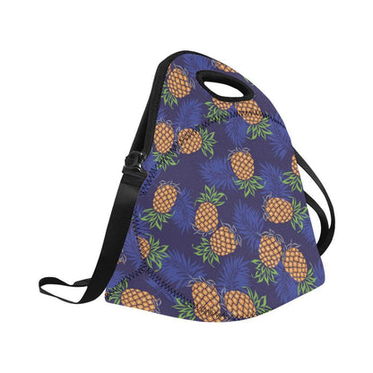 Pineapple Pattern Print Design PP02 Neoprene Lunch Bag-JorJune