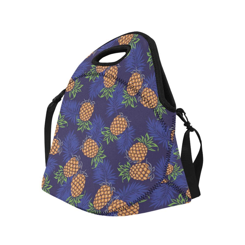Pineapple Pattern Print Design PP02 Neoprene Lunch Bag-JorJune