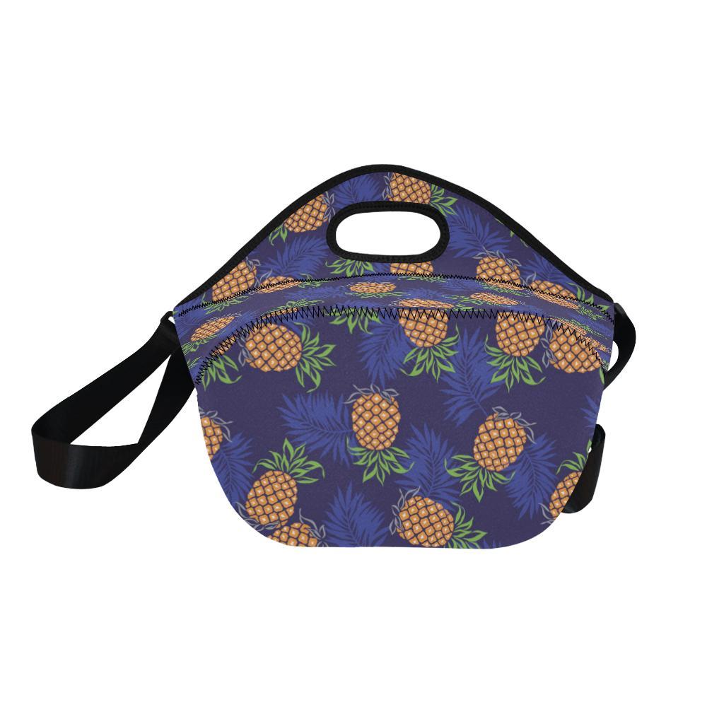 Pineapple Pattern Print Design PP02 Neoprene Lunch Bag-JorJune