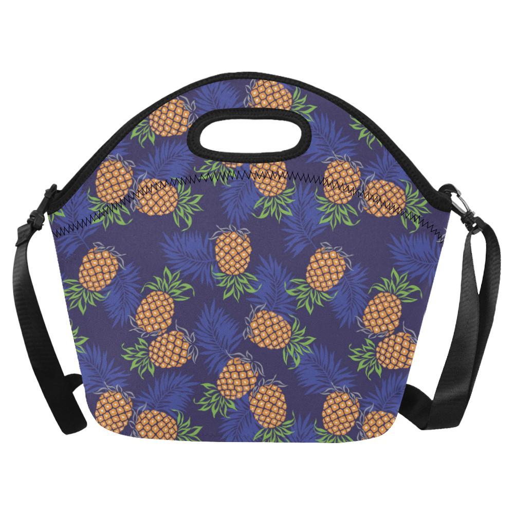 Pineapple Pattern Print Design PP02 Neoprene Lunch Bag-JorJune
