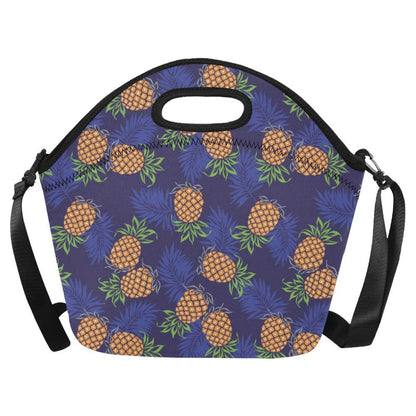 Pineapple Pattern Print Design PP02 Neoprene Lunch Bag-JorJune