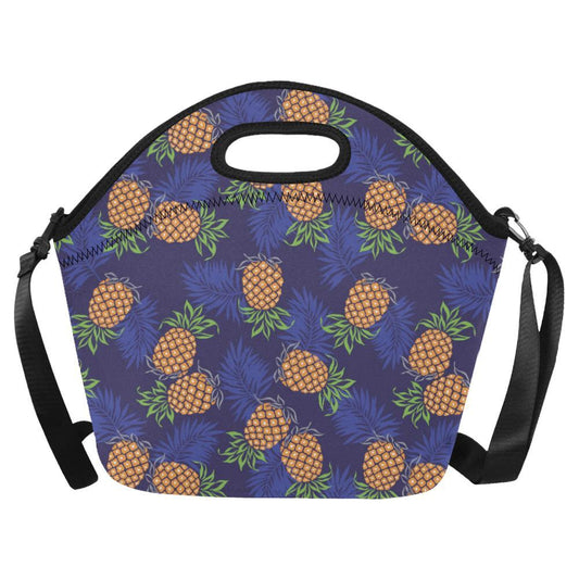 Pineapple Pattern Print Design PP02 Neoprene Lunch Bag-JorJune