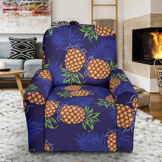 Pineapple Pattern Print Design PP02 Recliner Slipcover-JORJUNE.COM