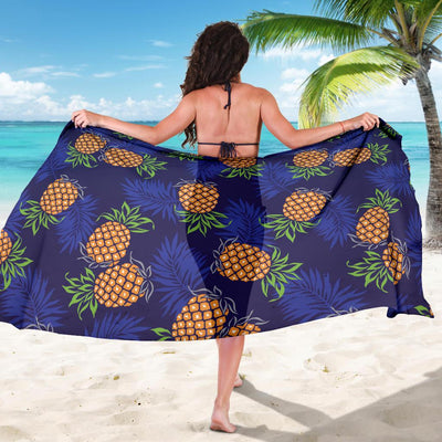 Pineapple Pattern Print Design PP02 Sarong Pareo Wrap-JORJUNE.COM