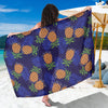 Pineapple Pattern Print Design PP02 Sarong Pareo Wrap-JORJUNE.COM