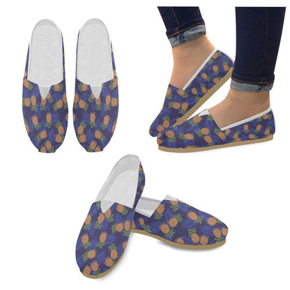 Pineapple Pattern Print Design PP02 Women Casual Shoes-JorJune.com