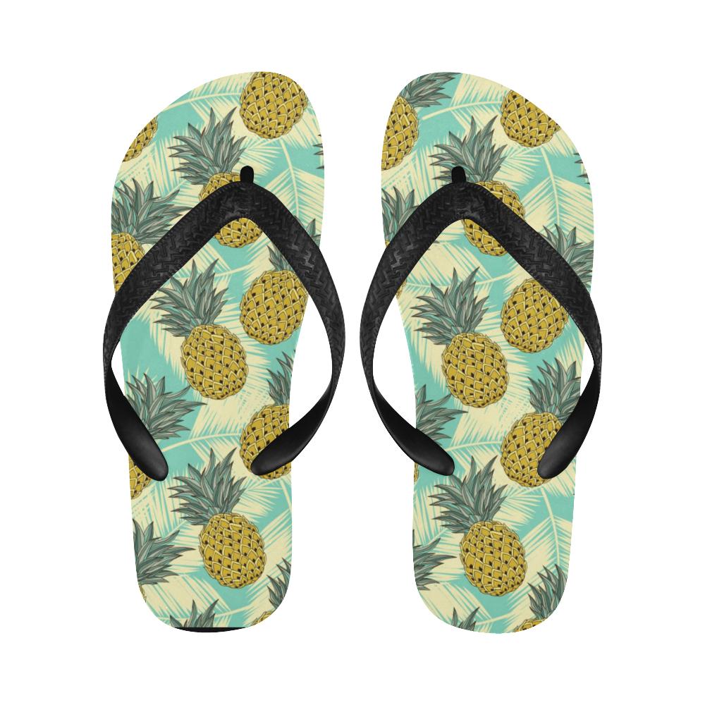 Pineapple Pattern Print Design PP03 Flip Flops-JorJune